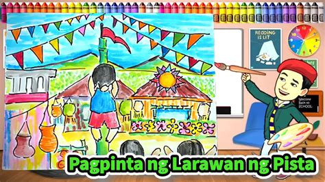 pista ng bayan drawing easy